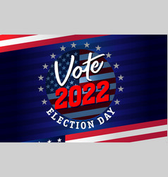 Vote 2022 Election Day Usa Round Emblem