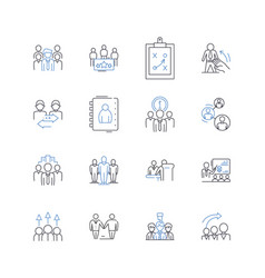 Educational Access Line Icons Collection