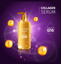 Gold Collagen Serum Tubes Poster