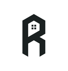 R Logo Real Estate Concept Design