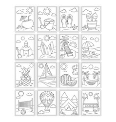 Summer Colouring Page Designs