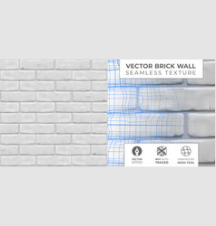 White Brickwall Pattern For Design Exterior