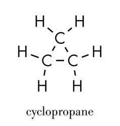 Cyclopropane Cycloalkane Molecule Used