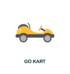 Go Kart Icon Flat Sign Element From Extreme Sport