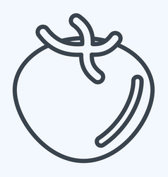 Icon Tomato Related To Fruit And Vegetable Line