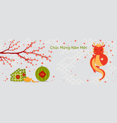 2024 Vietnamese New Year Tet Cute Dragon Design