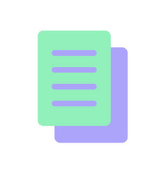 Copy Flat Color Ui Icon