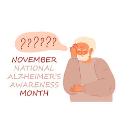 National Alzheimer Awareness Month In Usa Concept