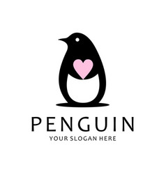 Penguin Flat Style Logo