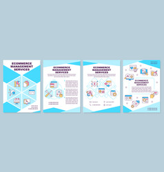 Ecommerce Management Services Turquoise Brochure