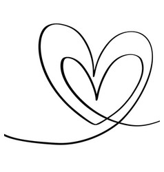 Love Two Hearts Logo Sign Romantic