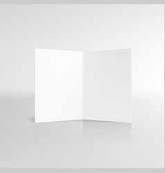 Blank Half Fold Brochure Template For Presentation