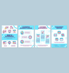 Ecommerce Turquoise Brochure Template