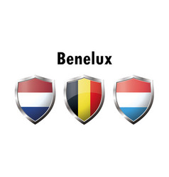 A Set Benelux Countries Flag Icon