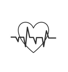 Care Cardiogram Icon Black