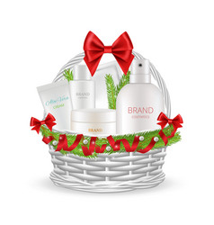 Holiday Gift Realistic Christmas Basket