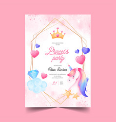 Lovely Princess Party Invitation Template