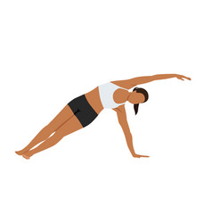 Woman Doing Side Plank With Stretch Exercise