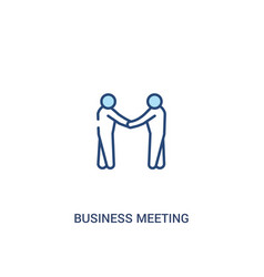 Business Meeting Concept 2 Colored Icon Simple