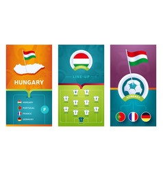 Hungary Team European 2020 Football Vertical