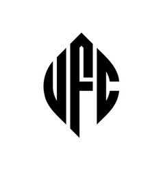 Ufc Circle Letter Logo Design