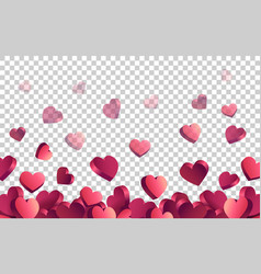 Red 3d Hearts Floating Web Buttons Isolated