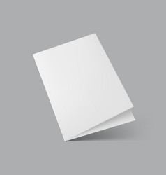 Blank Half Fold Brochure Template For Presentation