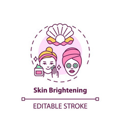 Skin Brightening Concept Icon