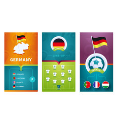 European 2020 Football Vertical Banner Set