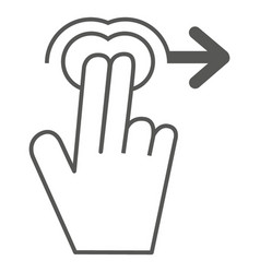 2x Swipe Right Gesture Icon