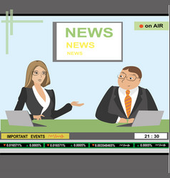 News Anchor Man And Woman Header Tv