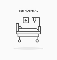 Bed Hospital Icon Line