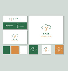 Saas Logo Brand Business Card Branding Book From