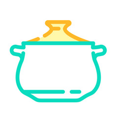 Traditional Pot Cooking Color Icon