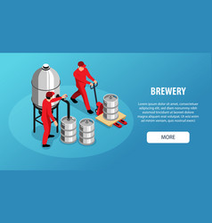 Brewery Isometric Banner