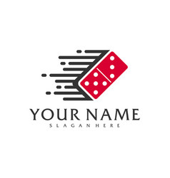 Fast Domino Logo Template Creative Domino Logo