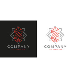 S Letter Or Number 8 Geometric Logo