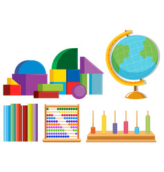 Mathematical place value abacus Royalty Free Vector Image
