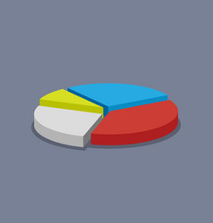 3d Pie Chart Split Into Four Different Segments