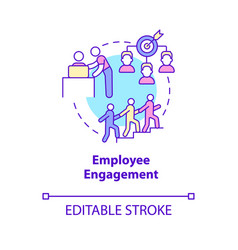 Employee Engagement Concept Icon