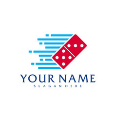 Fast Domino Logo Template Creative Domino Logo