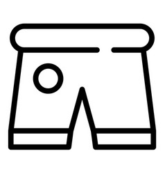 Soccer Shorts Icon Outline Style