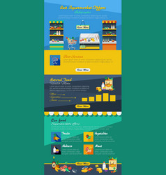 Supermarket Infographic Flat Layout With Best