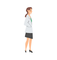 Woman Medical Doctor Or Physician In White Coat