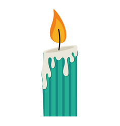 Colored Christmas Candle Icon