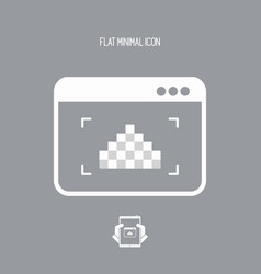 Low Resolution Image - Flat Minimal Icon