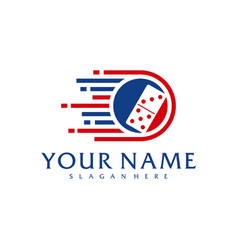 Fast Domino Logo Template Creative Domino Logo