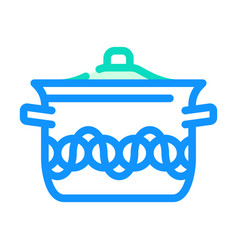 Silver Pot Cooking Color Icon