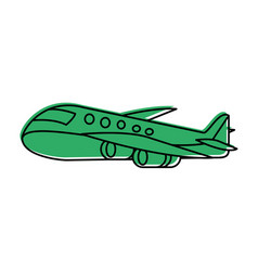 Airplane Sideview Icon Image