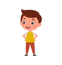 Cute Cartoon Little Boy Little Schoolboy Character